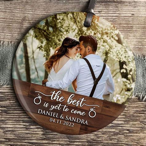 Personalized Engagement Gifts | Photo Engagement Ornaments | The Best ...