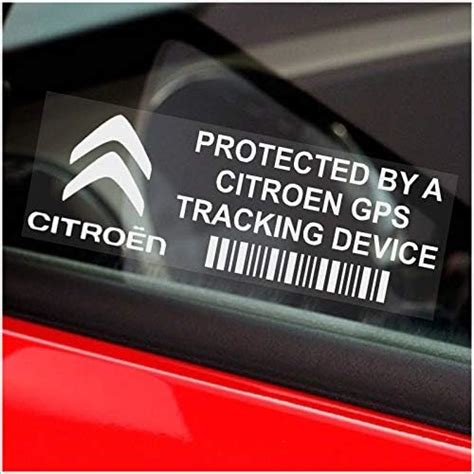 Platinum Place 5 X Ppcitroengps Gps Stickers Tracking Device Signs