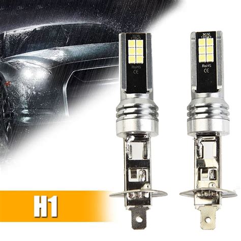 Pcs H Led Headlight Bulb Conversion Kit High Low Beam W K