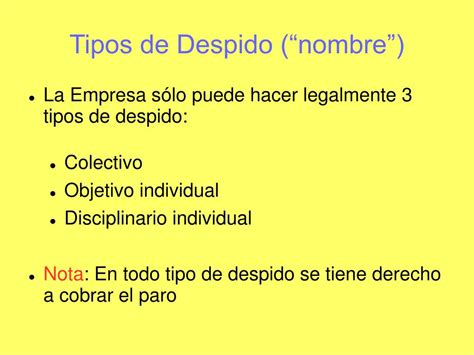 Ppt InformaciÓn Sobre Despidos Powerpoint Presentation Free Download