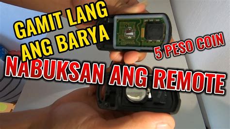 Paano Buksan Ang Remote Ng Honda Click Gamit Ang Limang Pisong Barya