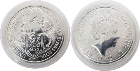 Großbritannien 5 Pounds 2 OZ 2018 Unicorn of Scotland BU MA Shops