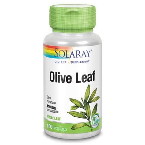 Solaray Olive Leaf Capsules, 410 mg | 100 Count 76280014136 | eBay