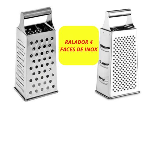 Ralador 4 Faces Inox 20 5cm Original Legumes Queijos Fruta Oferta