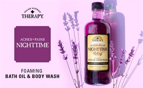 amazoncom village naturals therapy foaming bath oil  body wash