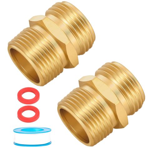 Pack Ght To Npt Male Connector Brass Garden Hose Fitting Male