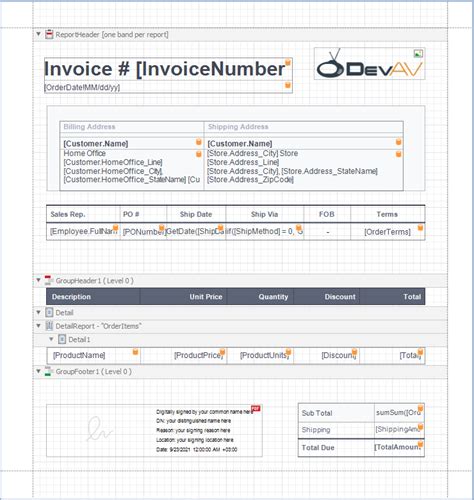 Berichte Mit Eingebettetem PDF Inhalt DevExpress End User Documentation