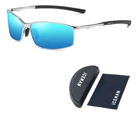 Gafas De Sol Iceman E Con Espejo Que No Parecen Ojos Color Azul Y