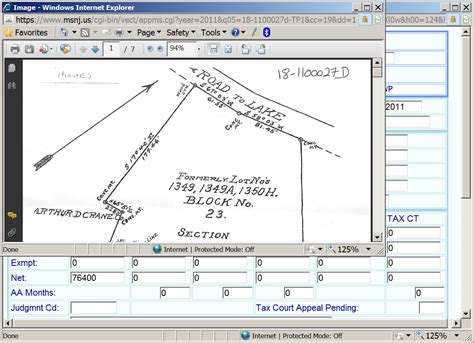 Search Appeals Using Block Lot