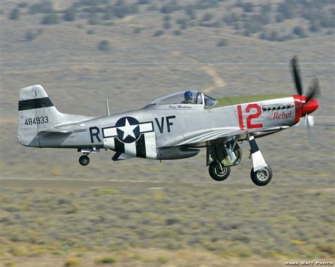 Air Machine Airplane Flight Air Race P51 Mustang Ww2 Planes Horned