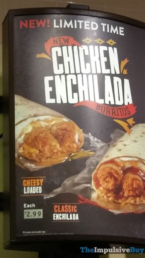 FAST FOOD NEWS: Taco Bell Chicken Enchilada Burritos - The Impulsive Buy