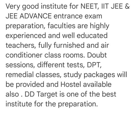 DD Target Top IIT JEE Coaching Centre In Delhi NCR Best JEE