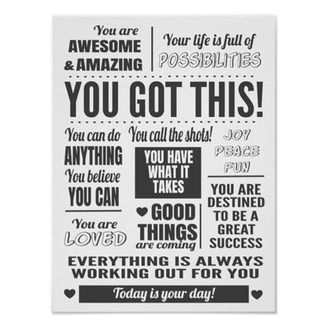 You Got This Motivational Quotes Poster Motivational