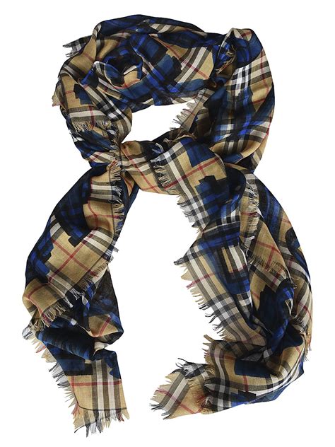 Burberry Patterned Scarf In 000/43740 | ModeSens | Burberry pattern ...