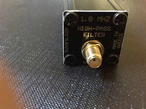 1 8 Mhz High Pass Filter Mw Bc Reject Sv1afn