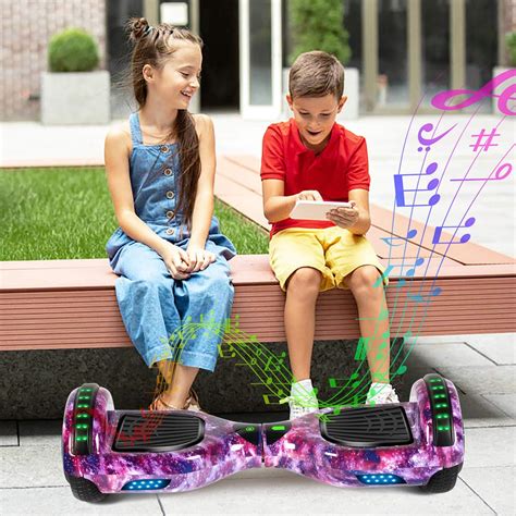 Felimoda Hoverboard Con Altavoz Bluetooth Y Luces Led Patinetas