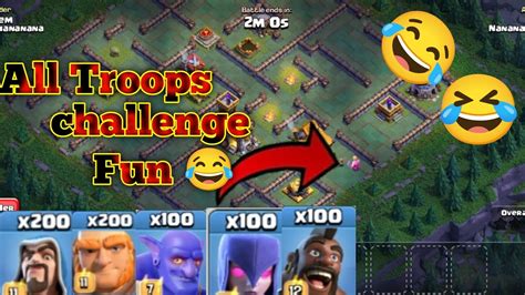 Clash Of Clans Fun Builder Base Difference Vs All Ground Troops