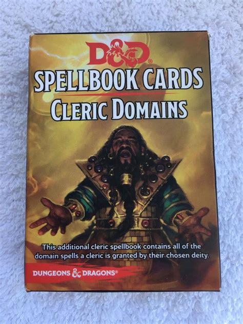 Dungeons And Dragons Spellbook Cards Cleric Domains GF9 73909 43 Cards ...