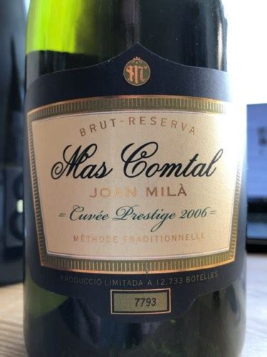 Mas Comtal Joan Milà Cuvée Prestige Brut Reserva Vivino US