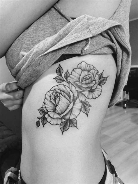 Place Tattoo Roses Ribs Rose Rib Tattoos Neck Tattoo Beautiful Flower Tattoos