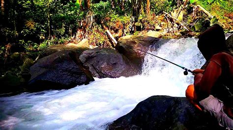 Relaksasi Mancing Lempon Sungai Pegunungan Youtube