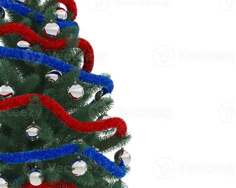 Christmas Tree Isolated On Background 3d Rendering Illustration 35897518 Png