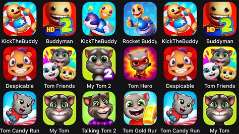 Kick The Buddy Buddyman Kick Despicable Bear My Talking Tom Friends