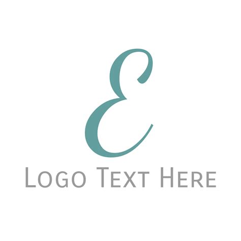 Elegant Blue Letter E Logo | BrandCrowd Logo Maker | BrandCrowd