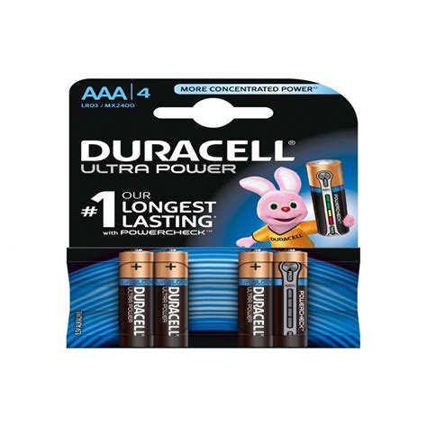 Pile Duracell ULTRA POWER AAAX4 DARTY Réunion