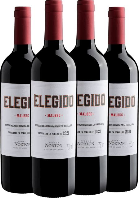 Kit 4 Bodega Norton Elegido Malbec Drinko