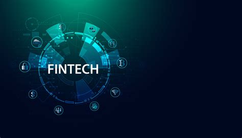 Abstract FinTech Finance Technology Applied In The Financial Business