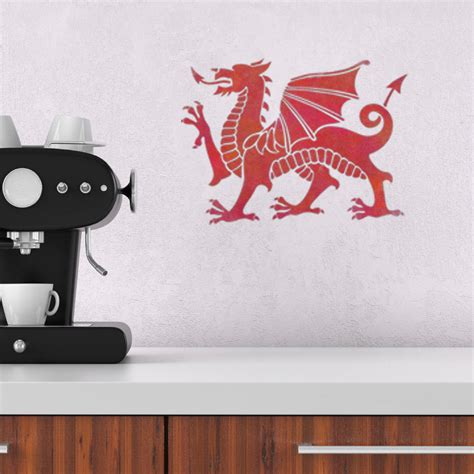 Welsh Dragon Stencil Dragon Art Template Craftstar