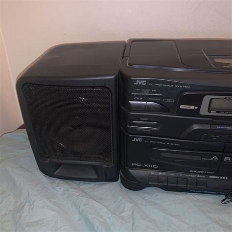 Jvc Boombox Pc X Portable System Cd Player Fm Am Dual Cassette