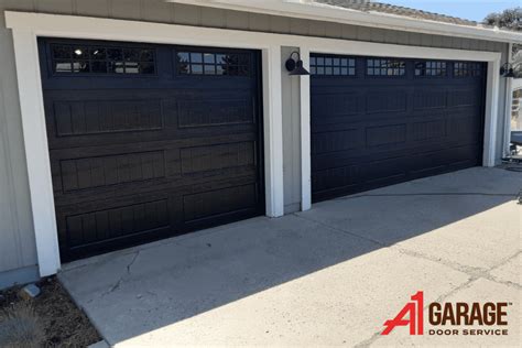 Black Garage Doors Near You - Black Doors with Windows - Modern Black ...