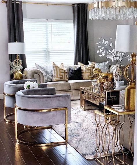 Gold Living Room Living Room Decor Cozy Living Room Decor Apartment