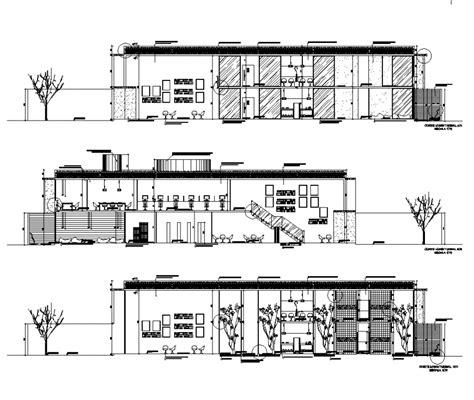 Office Building Structure Detail Section 2d View Layout Dwg File Cadbull