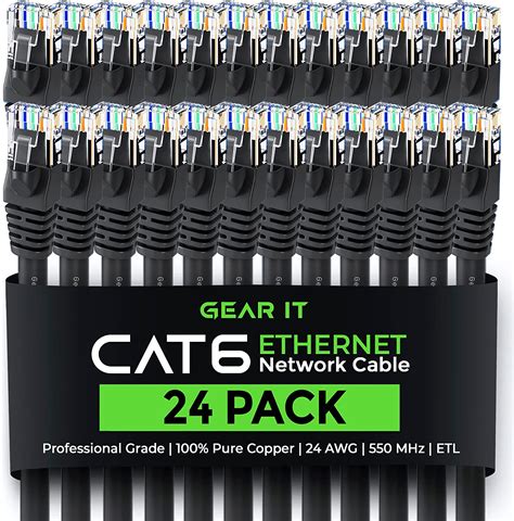 Blackweb Flat Cat6 Network Cable, 14 Feet - Walmart.com