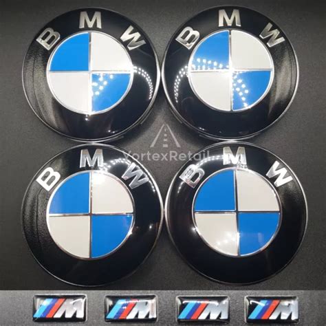 FOR BMW ALLOY WHEEL CENTRE CAPS BADGES E90 E92 1 3 5 6 7 X5 M3 Z4