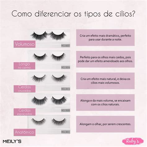 Como Diferenciar Os Tipos De Cilios C Lios Maquiagem T De Olho