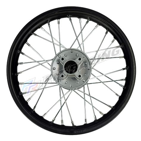 Paire De Jante Moyeu Gris Dirt Bike Pit Bike