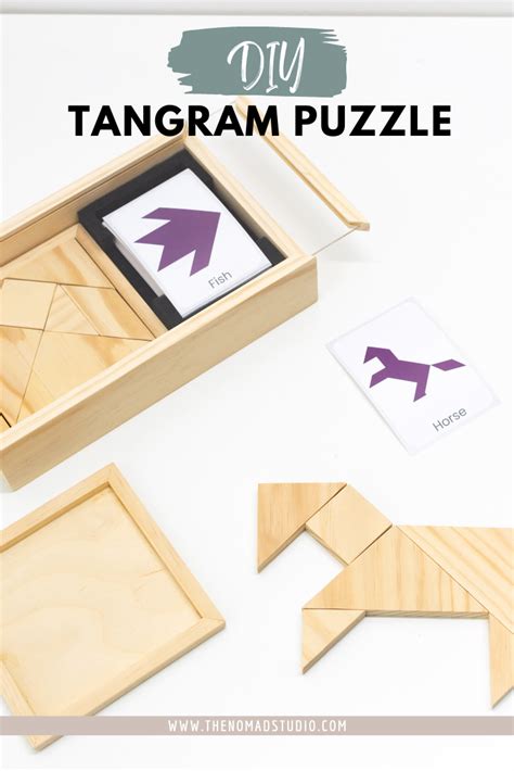 How to build a Wooden Tangram puzzle set - The Nomad Studio