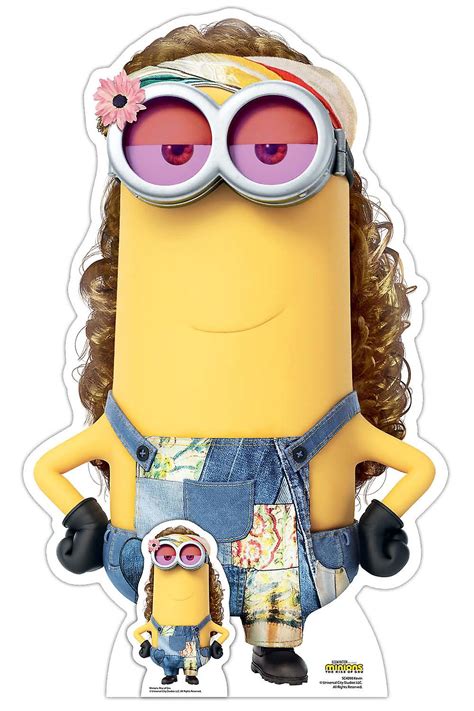 Kevin Hippy Minion Cardboard Cutout Official Minions: The Rise of Gru ...