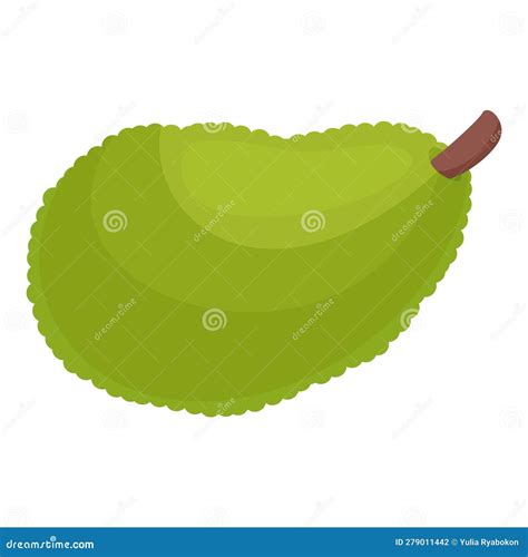 Nature Jackfruit Icon Cartoon Vector Ripe Food Stock Vector