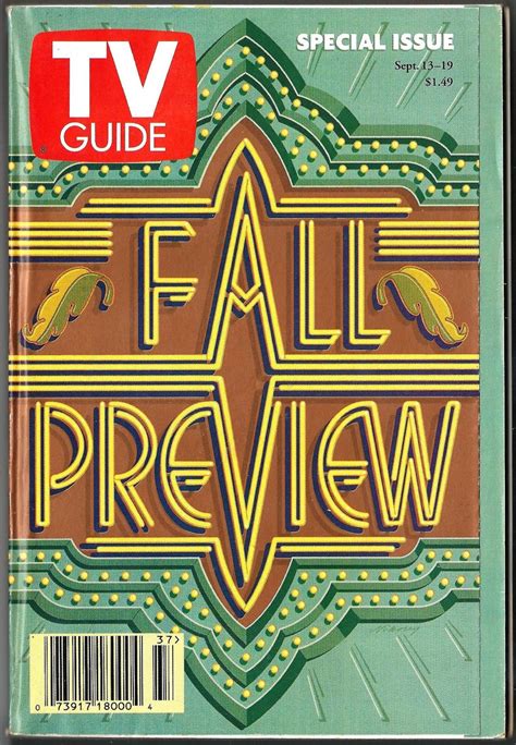 Past Print TV Guide Fall Preview Covers