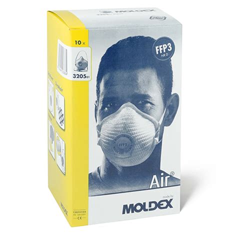 Moldex Masques AIR 3205 NR D FFP3 10 Pieces