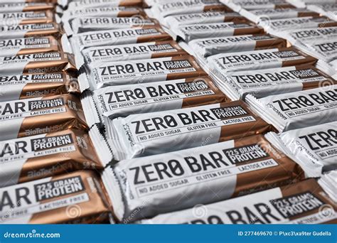 Protein Bars Biotech Zero Bar Large Amounts Editorial Image Image Of