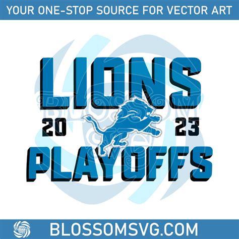 Retro Detroit Lions NFL Playoffs 2023