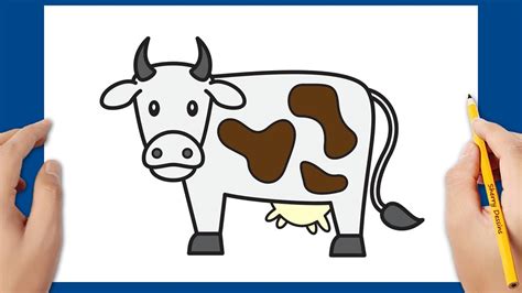 Comment Dessiner Une Vache Tutoriel Comment Dessiner Dessin Vache The