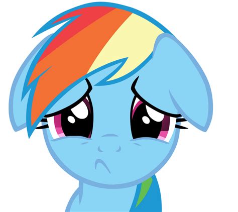 Sad Rainbow Dash By Tardifice On Deviantart