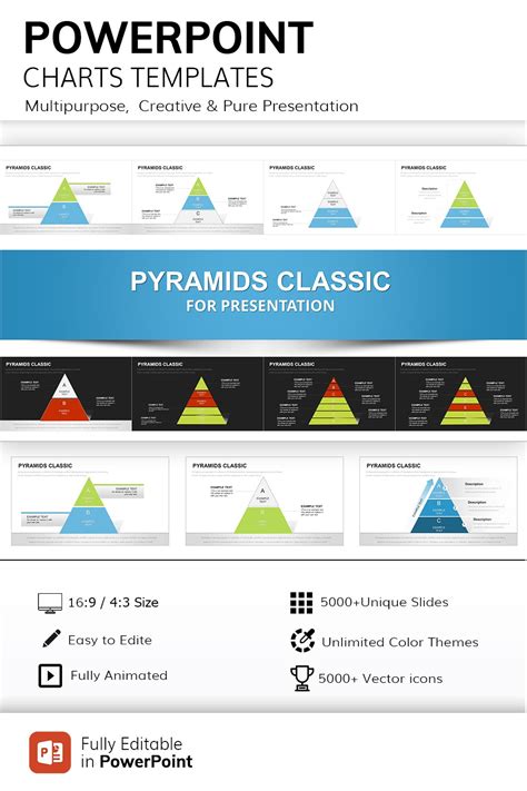 Pyramid Classic PowerPoint Charts Template | ImagineLayout.com